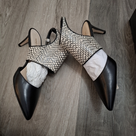 Nine West heels Shoes Womens Snake Print New with defects Size 7.5 - Picture 8 of 13